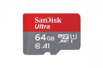sd kartice SANDISK SDXC SANDISK MICRO 64GB ULTRA, 140MB/s, UHS-I, C10, A1, adapter, SANDISK SDSQUAB-064G-GN6MA