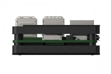 ohišja EDATEC Pi5 Passive Cooling Open Aluminum CNC Case, Black, EDATEC ED-Pi5Case-OB