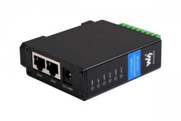 Nekategorizirano WAVESHARE 2-Ch RS485 to RJ45 Ethernet Serial Server, Dual channels RS485 independent operation, Dual Ethernet Ports, Common network port, Waveshare 24962