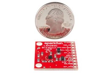 breakout boards  SPARKFUN SparkFun 6 Degrees of Freedom Breakout - LSM303C, spark fun 13303