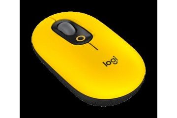 miške LOGITECH Miška Logitech POP Mouse z EMOJI, Bluetooth, rumena