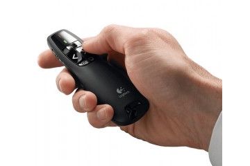 miške LOGITECH Presenter Logitech R400, brezžičen, USB, rdeč laser